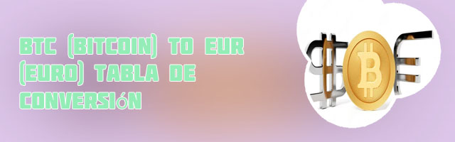 Convertidor euro btc